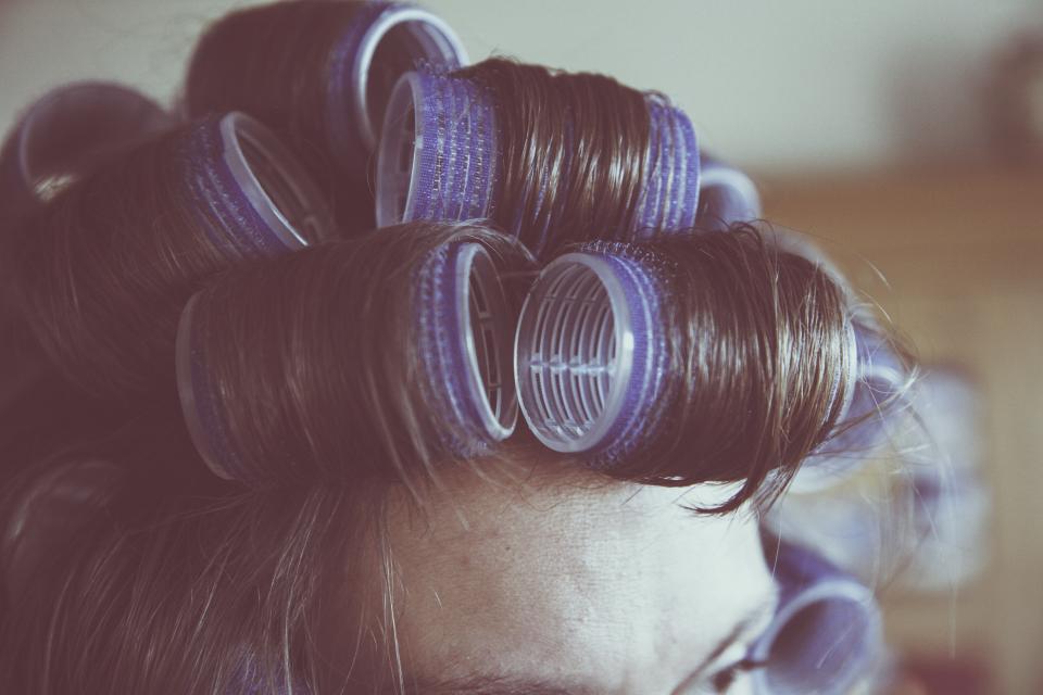 Healthy, defined curls styled at Reverie Salon using a diffuser and curl cream